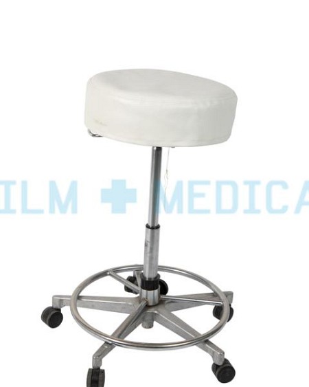 White Stool with separate PVC White cover